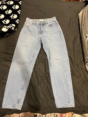 h&m ankle mom jeans